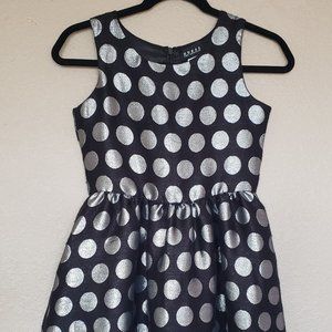 GUESS LOS ANGELES BLACK SILVER DOTS SZ 14